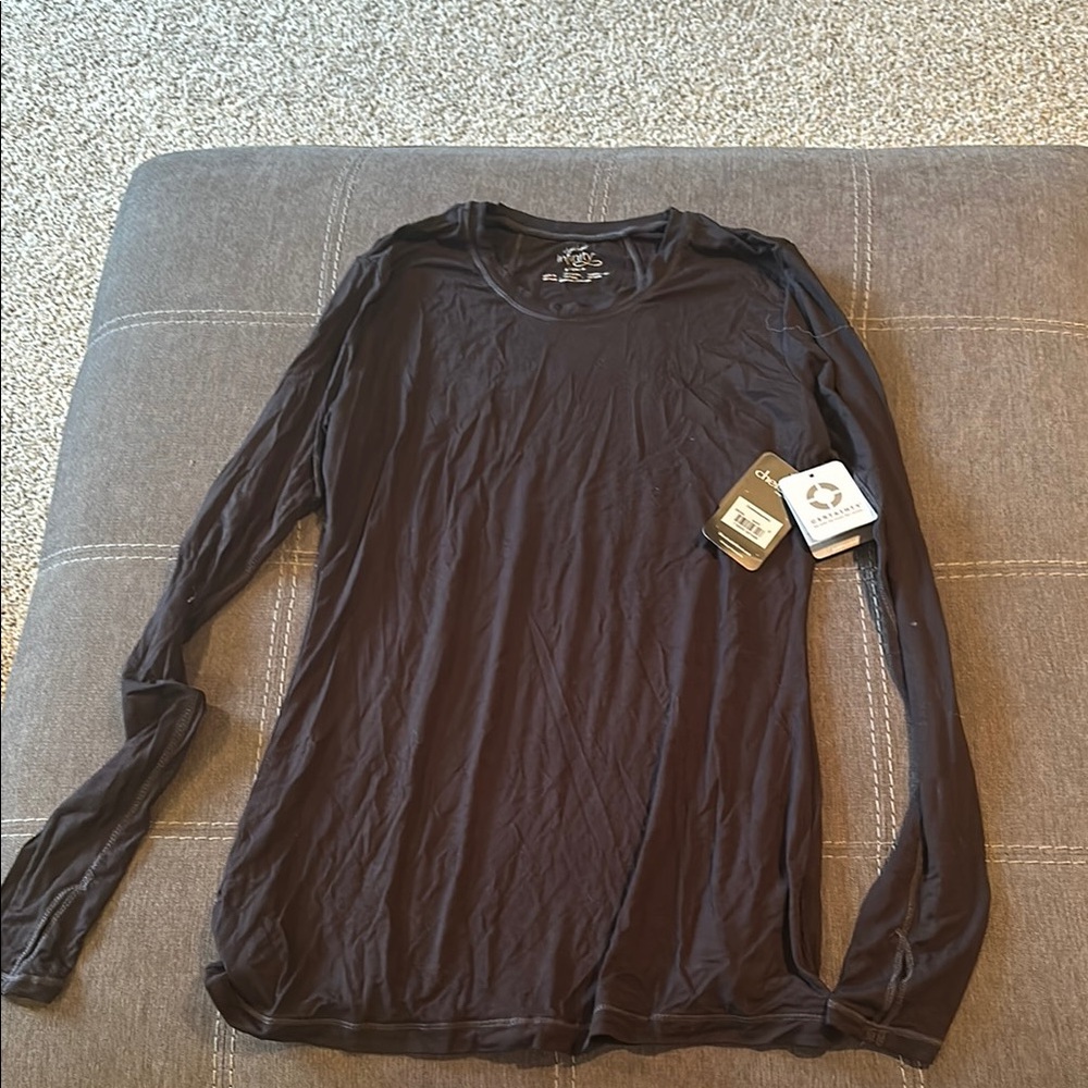Women’s  Black Long Sleeve under-scrub shirt